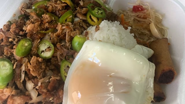 Pork Belly Sisig Plate.