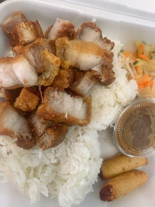 Lechon Kawali with Vinegar.