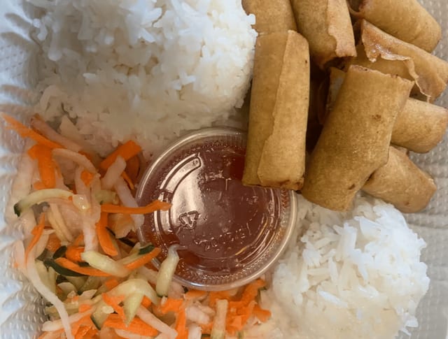 Pork Lumpia Plate.