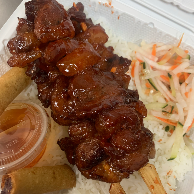 Sweet Pork BBQ Skewers.