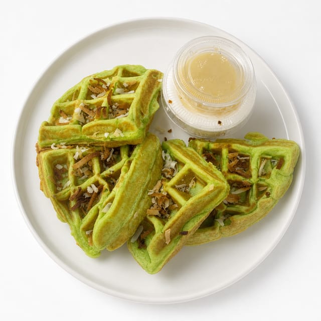 Pandan Waffle.