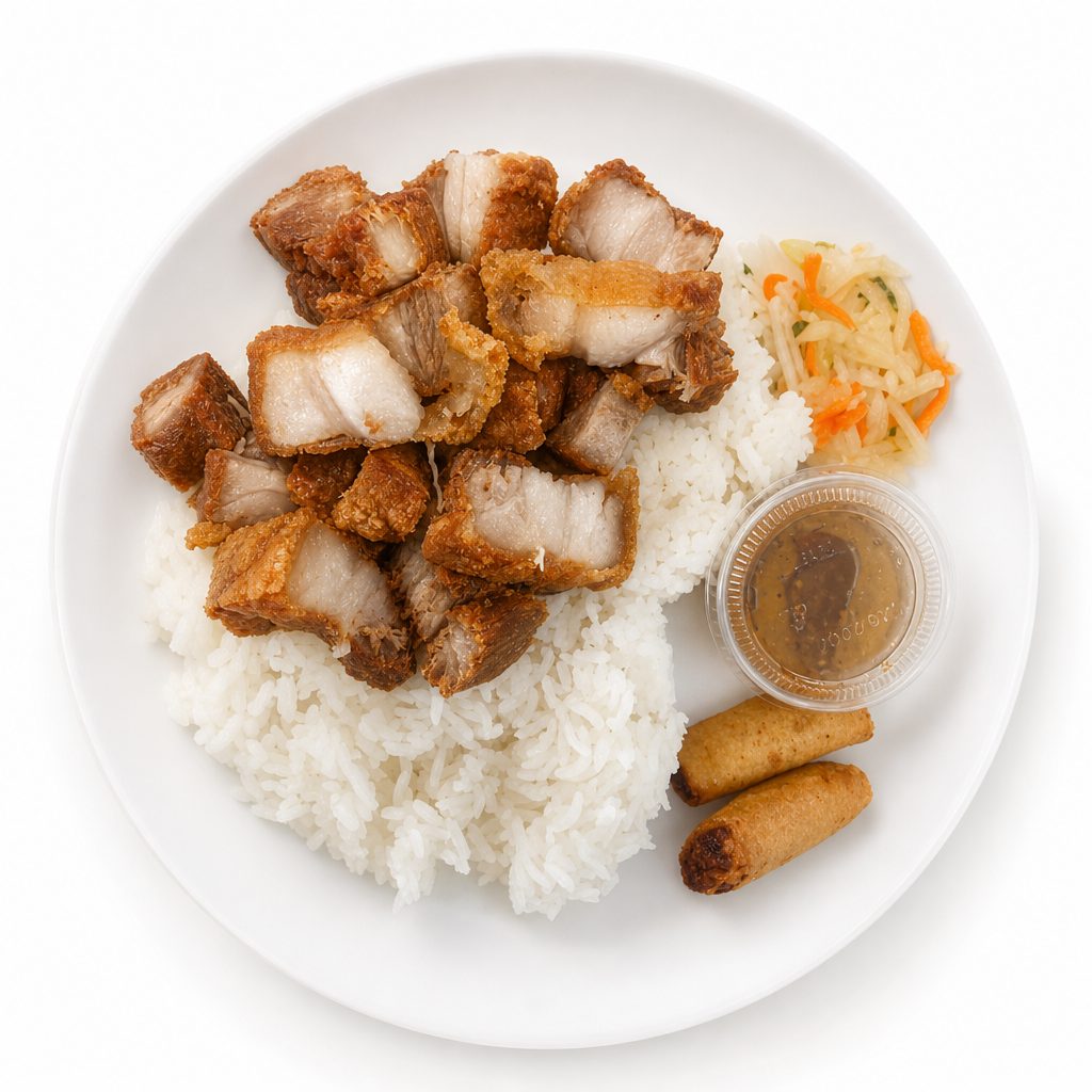 Lechon Kawali with Vinegar.