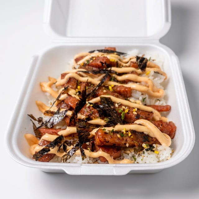 Spam Musubi Plate.
