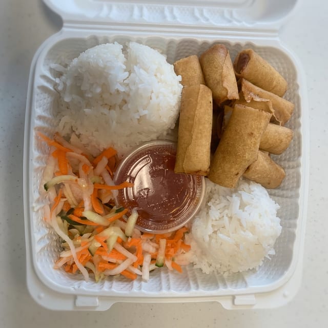 Pork Lumpia Plate.