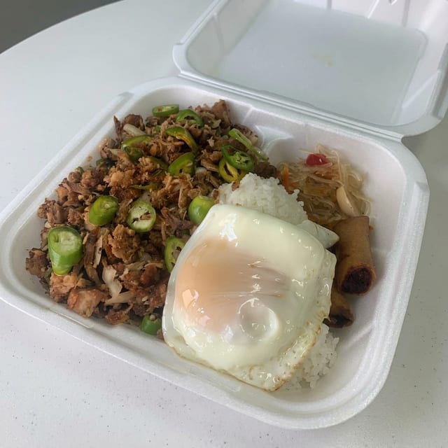 Pork Belly Sisig Plate.