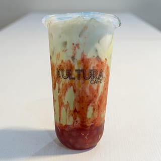 Strawberry Matcha Milk Tea