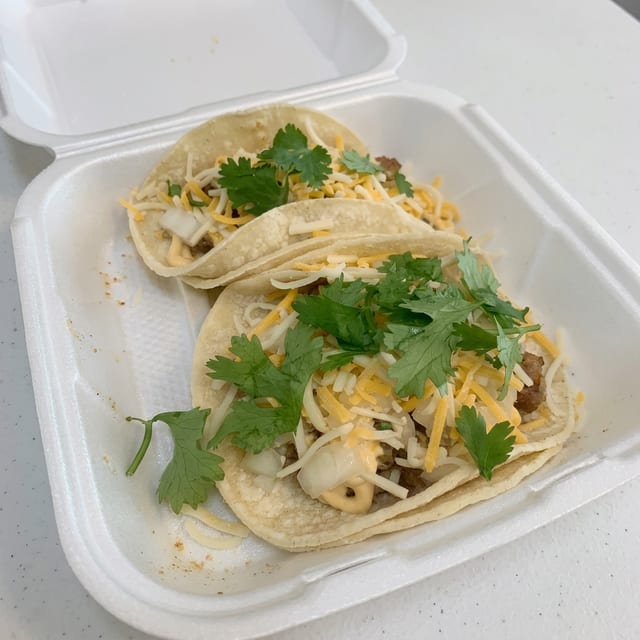 Pork Belly Sisig Tacos (2pcs, Spicy).